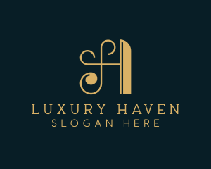 Hotel - Golden Hotel Boutique logo design