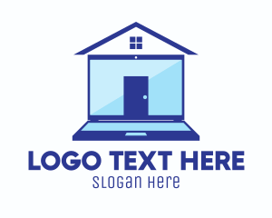 Property - Stay At Home Laptop logo design