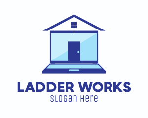 House Laptop Property logo design