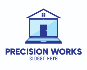 House Laptop Property logo design