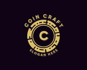 Crypto Currency Coin logo design