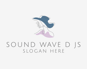 Beauty - Woman Hat Fashion logo design