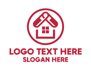 Home - Red Pharmacy House logo design