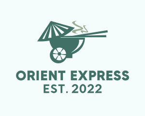 Oriental Ramen Food Cart  logo design