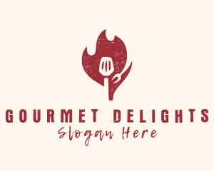 Hot Spatula Restaurant logo design