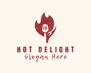 Hot Spatula Restaurant logo design