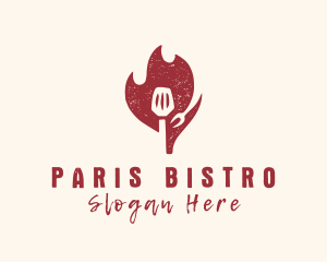 Hot Spatula Restaurant logo design