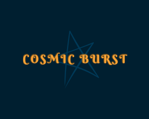 Yellow Cosmic Star logo design