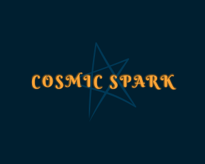 Yellow Cosmic Star logo design