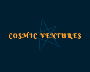 Yellow Cosmic Star logo design