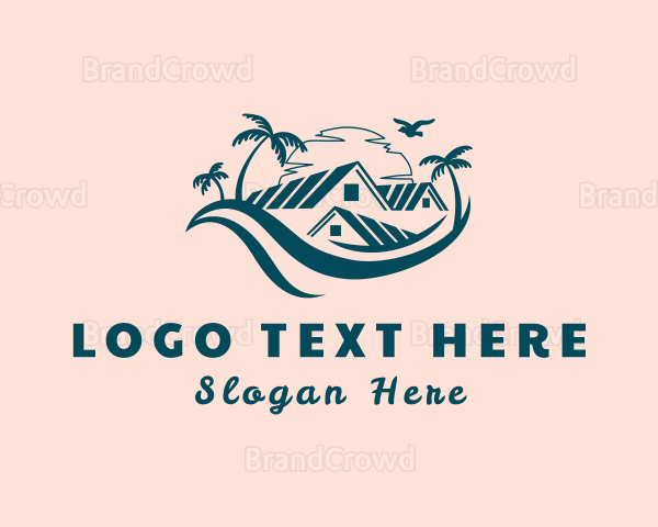 Palm Tree Summer House Logo | BrandCrowd Logo Maker