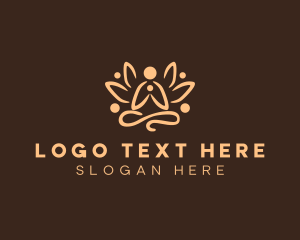 Leaves - Meditation Floral Clinic logo design