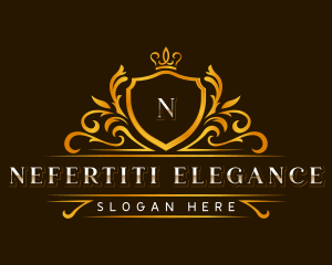 Elegant Crown Crest logo design