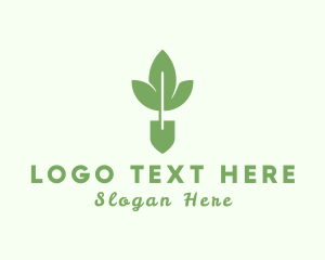 Herbal - Garden Seedling Trowel logo design