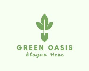 Garden Seedling Trowel logo design