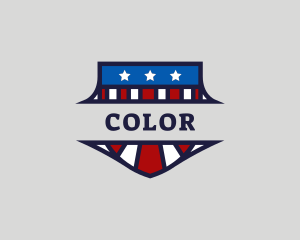 Stripes - Patriotic Shield America logo design