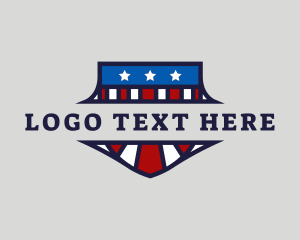 Republican - Patriotic Shield Emblem logo design