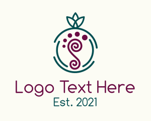 Massage Center - Minimalist Foot Massage logo design