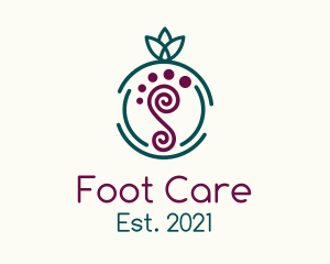 Minimalist Foot Massage logo design