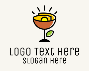 Wine - Art Cocktail Pub logo design