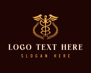 Wings - Medical Caduceus Health logo design