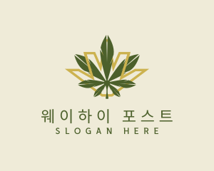 Cannabis Leaf Plant logo design