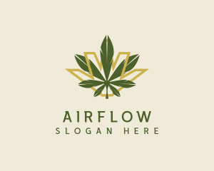 Cannabis Leaf Plant logo design