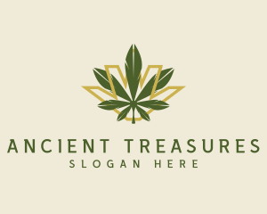 Cannabis Leaf Plant logo design