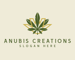 Cannabis Leaf Plant logo design