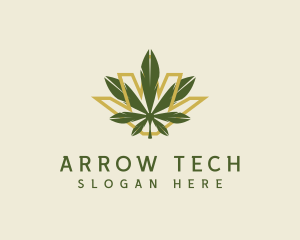 Cannabis Leaf Plant logo design