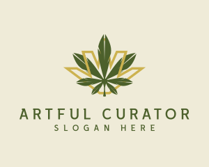 Cannabis Leaf Plant logo design