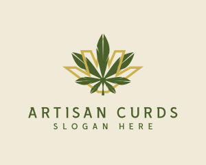 Cannabis Leaf Plant logo design