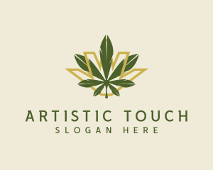 Cannabis Leaf Plant logo design