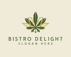 Cannabis Leaf Plant logo design