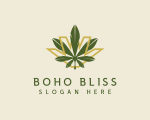 Cannabis Leaf Plant logo design