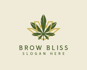 Cannabis Leaf Plant logo design