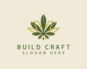 Cannabis Leaf Plant logo design