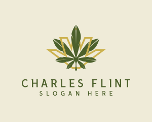 Cannabis Leaf Plant logo design