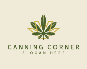 Cannabis Leaf Plant logo design