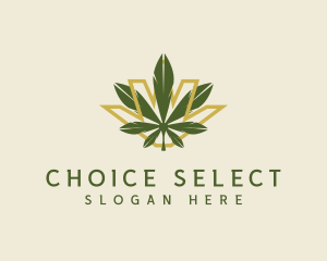 Cannabis Leaf Plant logo design