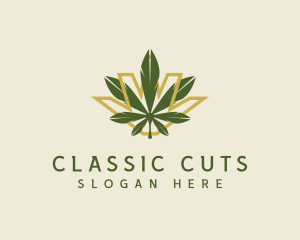 Cannabis Leaf Plant logo design