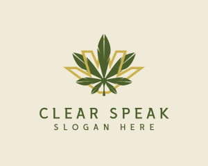 Cannabis Leaf Plant logo design