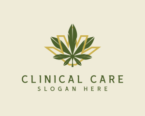 Cannabis Leaf Plant logo design