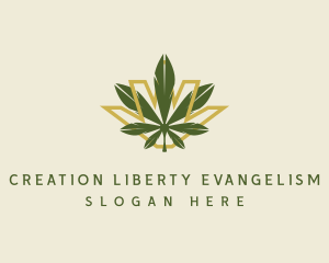 Cannabis Leaf Plant logo design