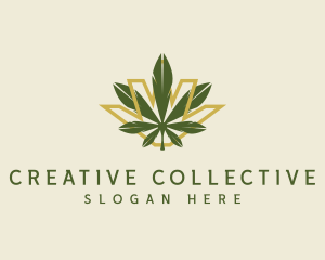 Cannabis Leaf Plant logo design