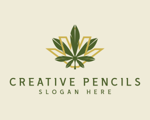 Cannabis Leaf Plant logo design