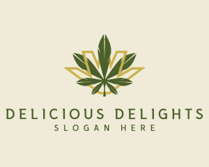 Cannabis Leaf Plant logo design