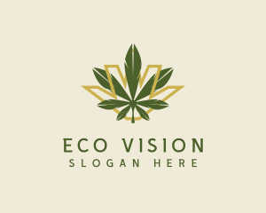 Cannabis Leaf Plant logo design