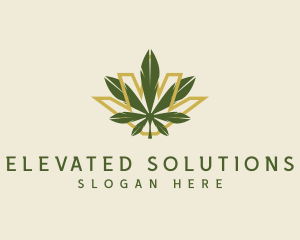 Cannabis Leaf Plant logo design