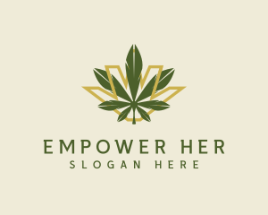 Cannabis Leaf Plant logo design